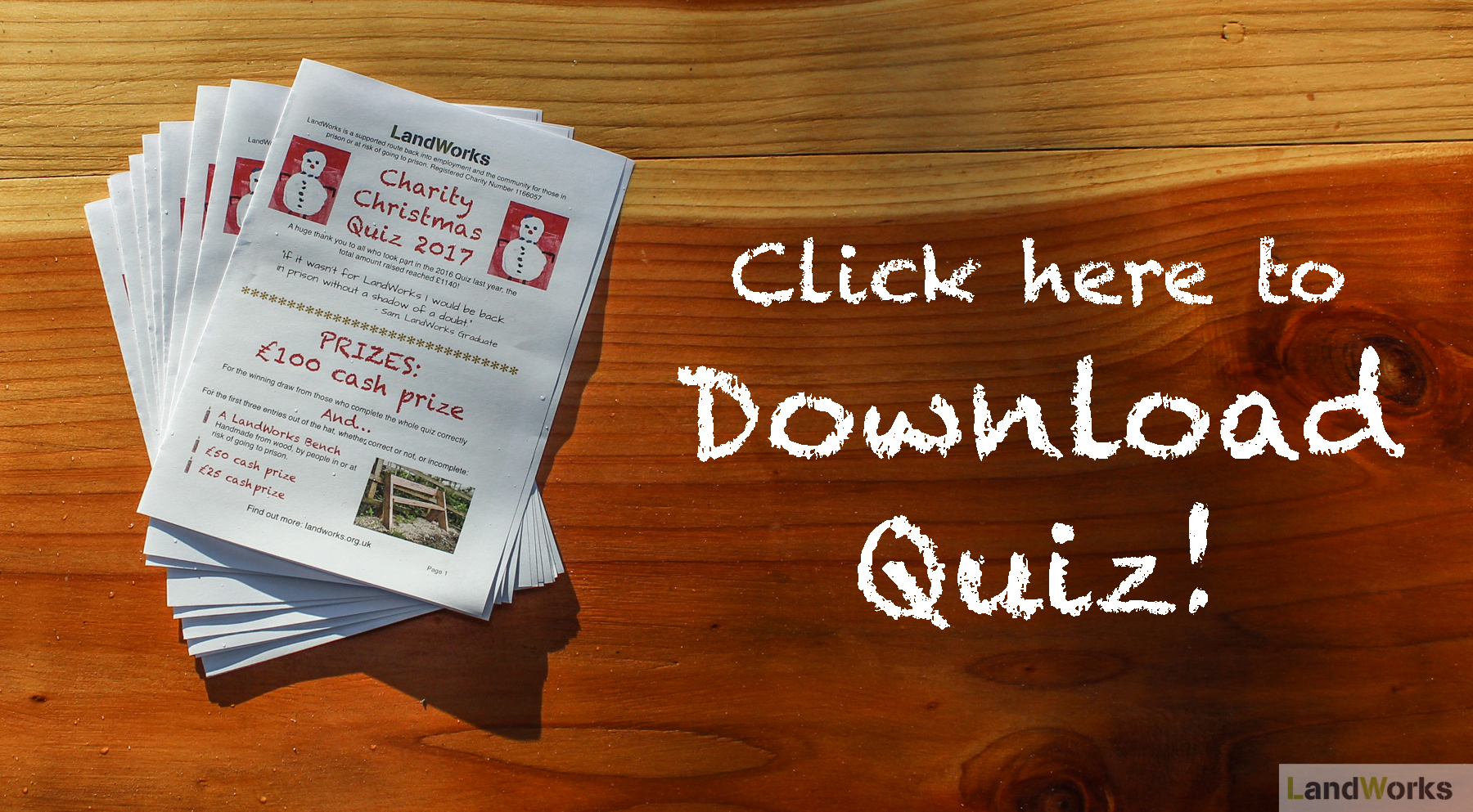 landworks charity christmas quiz 2017 download button - Prisoner Training &amp; Placements